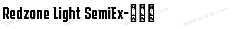 Redzone Light SemiEx字体转换